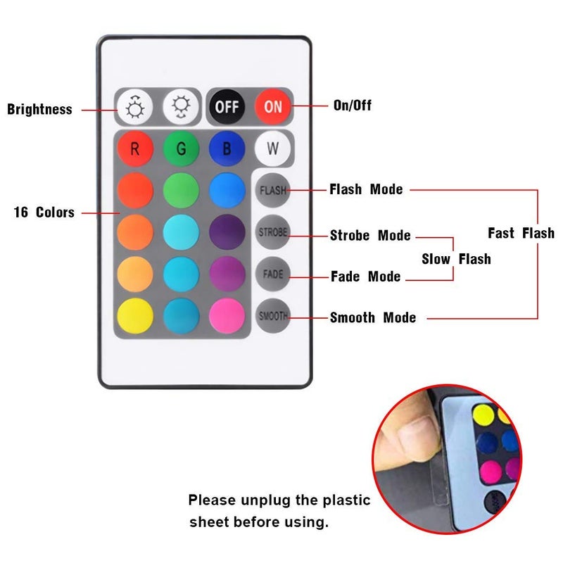 HPBN8 Ltd مصباح 3D ليلي إبداعي فني من HPBN8 Ltd يعمل بالطاقة USB مع مفتاح لمسة وتحكم عن بُعد LED لتزيين الديكور البصري 3D مع تغيير الألوان 7/16 لتزيين غرفة عيد الميلاد - Image 2